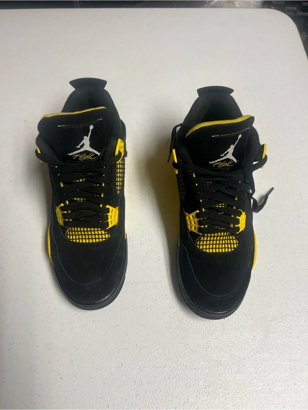 Jordan Men’s Athletic Shoes Black and Yellow